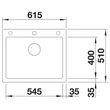 Kép 3/10 - BLANCO PLEON 6 Silgranit mosogatótálca, palaszürke, lefolyó nélkül