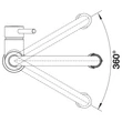 Kép 5/8 - BLANCO CATRIS-S Flexo csaptelep kihúzható fejjel, satin dark steel, magasnyomású