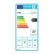Kép 8/15 - Kluge KLD9500BLG pultból kiemelkedő páraelszívó átlátszó üveggel, 90cm