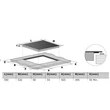 Kép 5/11 - Kluge KPI6032BP indukciós főzőlap, 60cm, m.f., fekete ü.