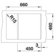 Kép 4/7 - BLANCO METRA 45 S Compact törtfehér exc.nélk