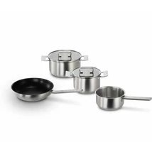 Bosch HEZ9SE040 Pro Induction edényszett , 4 részes , Lábos fedővel (3,5l) , Lábos fedővel (2l) , Tapadásmentes serpenyő (18cm) , Nyeles lábos (1,4l) , 220°C,ig sütőben használható , Mosogatógépben mosogatható , Hőszigetelt fogantyú