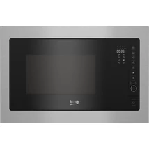 BEKO BMGB25332BG Beépíthető mikrohullámú sütő, 25 liter, fekete, inox keret, digitális kijelző, 8 funkció