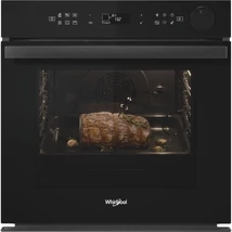 Whirlpool AKZ9S8260FB SteamSense valódi gőzsütő , fekete üveg, finoman csukódó sütőajtó, 6. Érzék funkció 6 ételkategóriára
