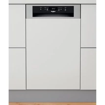 Whirlpool WSBC3M27X Beépíthető kezelőpaneles keskeny mosogatógép, 10 teríték, 9 L , 6 program