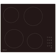 Tesla HV6402MB beépíthető kerámia főzőlap, 4 zóna, 60 cm, érintővezérlés, 9 fokozat, gyerekzár, időzítő