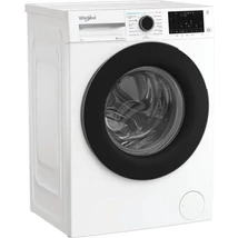 Whirlpool WAM76WBEE Keskeny elöltöltős gőzfunkciós mosógép HomeWhiz távoli eléréssel, "A",  1400 f, 7 kg , 6. Érzék funkció,csendes inverter motor, nagy digitális kijelző, fehér kezelőpanel, fekete dobajtó.  85x60x50 cm