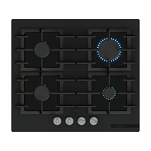 BOSCH PPP6AAI40 Gázfőzőlap ,  Matt Design edzett üveglap ,  Serie6 ,   4 gázégő ,  FlameSelect ,   öntöttvas edénytartó rács
