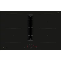 Neff V58NHQ4L0 Combi Induction üvegkerámia főzőlap beépített páraelszívóval - N70 - Home Connect - 80cm - Keret nélküli kivitel - 4 indukciós főzőzóna, ebből oldalanként 2-2 összekapcsolható