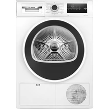 Bosch WTH83256BY Hőszivattyús kondenzációs szárítógép, Serie4, 8kg,  A++, Fekete-fehér ajtó, EasyClean kondenzátor, TouchControl kijelző