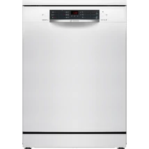 Bosch SMS46KW02E Szabadonálló Mosogatógép - Serie4 - Fehér - 13 teríték - Energiaosztály:E - 5 program - 4 opció - LED kijelző - Nyomógombos vezérlés - Hőcserélős kondenzációs szárítás - VarioFlex kosárrendszer