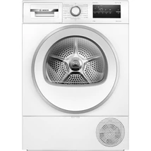 Bosch WTH85293BY Hőszivattyús kondenzációs szárítógép, Serie4, 8kg, Fehér-inox ajtó, EasyClean kondenzátor, TouchControl kijelző