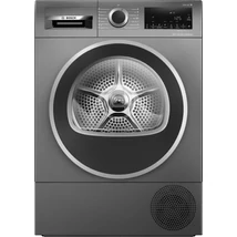 Bosch WQG245DREU Hőszivattyús kondenzációs szárítógép - Serie6 - Sötétszürke kivitel - 9kg - C (új energiacímke) - Fekete ajtó - Öntisztító kondenzátor - Prémium TouchControl kijelző - AutoDry