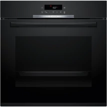 BOSCH HBA372EB4 Önállóan beépíthető sütő, Serie4, fekete, 71 l, 7 funkció, 3D hőlégbefúvás, A+, pirolitikus öntisztítás, AutoPilot10, AirFry sütési mód (AirFry tepsi tartozék), teleszkópos sütősín