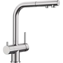 BLANCO FONTAS-S II csaptelep kihúzható fejjel, PVD Steel, magasnyomású BLANCO FONTAS-S II csaptelep kihúzható fejjel, PVD Steel, magasnyomású