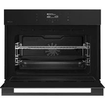 Hisense BIM406A8B KOMPAKT MIKRO + SÜTŐ KOMBI  Multifunkciós sütő és mikrohullámú sütő kombi, 50 liter,  14  funkció , Pizza, AirFry , Sabbath mód, StepBake , FrozenBake, TFT színes kijelző, Inverter , teljesen fekete  üveg ajtó, WIFI - okos otthon: Connec