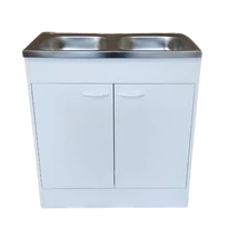 Operis Komplett mosogatós szekrény  80x50 , nyílóajtós fehér 2 medencés Operis Komplett mosogatós szekrény  80x50 , nyílóajtós fehér 2 medencés