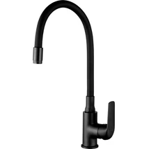 Laveo ELZA Konyhai csaptelep rugalmas tömlővel, Szín:matt fekete