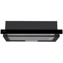 CANDY CBT60RBG Beépíthető teleszkópos páraelszívó 60cm, C, fekete, 402 m3/h