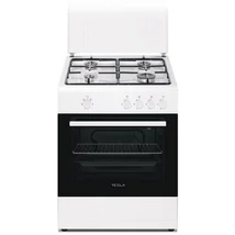 Tesla CG6400SW Szabadon álló tűzhely, fehér 60cm