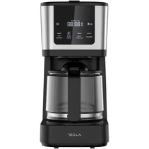Tesla CMF200BX  filteres kávé és teafőző, 12 csésze, LCD kijelző, fekete-inox Tesla CMF200BX  filteres kávé és teafőző, 12 csésze, LCD kijelző, fekete-inox