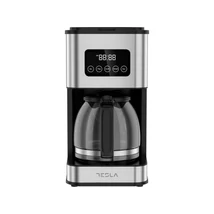 Tesla CMF201BX  filteres kávé és teafőző, 12 csésze, LCD kijelző, fekete-inox Tesla CMF201BX  filteres kávé és teafőző, 12 csésze, LCD kijelző, fekete-inox