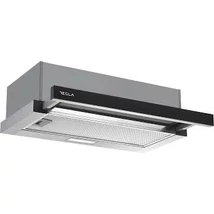 Tesla DT600AXB beépíthető teleszkópos páraelszívó, 350 m3/h légszállítás, 60 cm, 2 motor, 72 dBA, LED világítás, fekete- inox Tesla DT600AXB beépíthető teleszkópos páraelszívó, 350 m3/h légszállítás, 60 cm, 2 motor, 72 dBA, LED világítás, fekete- inox