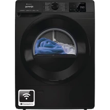 Gorenje DPNE82GNLWIFI/B  szabadonálló hőszivattyús szárítógép, 8 kg, Wifi, LED képernyő, szag és gyűrődésmentesítés, dobvilágítás, fekete