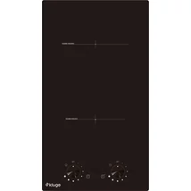 Kluge KPI3003BB beépíthető indukciós domino főzőlap, 30cm, fekete ü., forgógombos