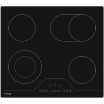 Kluge KPV6020B beépíthető kerámia főzőlap, 60cm, fekete ü., bővíthető zónák