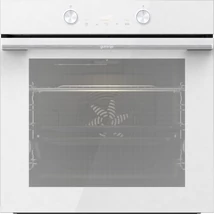 Gorenje BOS6737E06PWG Beépíthető multifunkciós sütő, 12 funkc, ExtraSteam - hozzáaadott gőzfunkció, 77 liter HomeMadePlus, GentleClose lassú ajtózáródás, GentleOpen - lecsapodás nélküli ajtónyitás, teleszkópos sütősín , fehér üveg előlappal