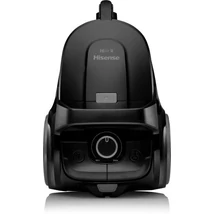 Hisense HVC21312BKG Porzsák nélküli porszívó - Ciklon technológia; Kettős HEPA szűrőrendszer ; 3,3 L portartály; 850 W ;  Teleszkópos fém szívócső; Univerzális padlófej;  Külön parketta kefe – érzékeny padlókhoz