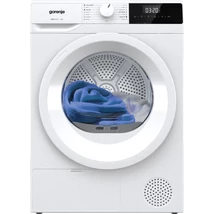 Gorenje DHNE7D ESSENTIAL, 7 kg , "D" , hőszivattyús, LED képernyő érintőgombokkal, ReFresh és gyűrődésmentesítő program,  ExtraHygiene program,  84,5/59,5/55cm, fehér szín