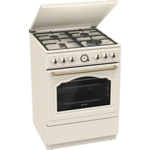 Gorenje GKS6C71CLI Kombinált tűzhely, 4 gázégő, elektromos multifunkciós sütő Pizza funkcióval,kijelző, fém tetővel, teleszkópos sütősín, lassú ajtózáródás, air fry, fém tető,60 cm széles, gőzfunkcióvai, Classico bézs szín Gorenje GKS6C71CLI Kombinált tűzhely, 4 gázégő, elektromos multifunkciós sütő Pizza funkcióval,kijelző, fém tetővel, teleszkópos sütősín, lassú ajtózáródás, air fry, fém tető,60 cm széles, gőzfunkcióvai, Classico bézs szín