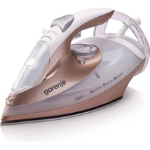 Gorenje SIH3200WR gőzölős vasaló, 3200W, kerámia talp, 40/105 g/perc gőzlöket, fehér/rosegold Gorenje SIH3200WR gőzölős vasaló, 3200W, kerámia talp, 40/105 g/perc gőzlöket, fehér/rosegold