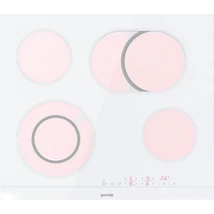 Gorenje ECT643WCSC Beépíthető kerámia főzőlap, TouchControl érintő vezérlés,  (1-1 koncentrikusan és oválisan bővíthető - FishZone, fehér szín