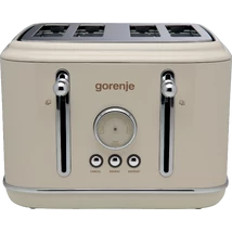 Gorenje T2300CLIN KENYÉRPIRÍTÓ - Classico design    4 szelet piritós 2300W, morzsatálca, zsemletartó, hideg külső falak