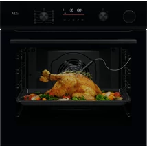 AEG NBR6P531SB SteamCrisp/SenseCook beépíthető gőzsütő, maghőmérő, Wifi, pirolitikus tisztítás