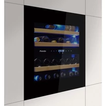 Pando PVMAVP 60-25CRL Borhűtő - beépíthető, fekete, balos, PUSH nyitás, 25 palack, 2 zóna Pando PVMAVP 60-25CRL Borhűtő - beépíthető, fekete, balos, PUSH nyitás, 25 palack, 2 zóna