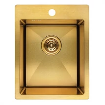 Operis MARMARA Egymedencés inox mosogató, Szín: arany, 40-s szekrénybe, SAM_G10A Operis MARMARA Egymedencés inox mosogató, Szín: arany, 40-s szekrénybe, SAM_G10A