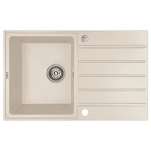 Laveo MARGARITA Gránit mosogató: egymedence csepptálcás, jázmin SBM_J11T Laveo MARGARITA Gránit mosogató: egymedence csepptálcás, jázmin SBM_J11T