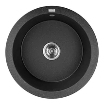 DAFNE egykör mosogató, fekete