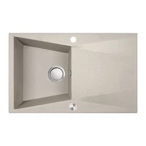 Laveo GRENADA Gránit mosogató: egymedence csepptálcás, bézs Laveo GRENADA Gránit mosogató: egymedence csepptálcás, bézs