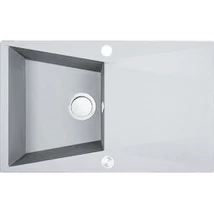 Laveo GRENADA csepptálcás fehér mosogató automata dugókiemelős, helytakarékos szifonnal