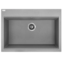 Laveo TAU 7 Gránit mosogató: egymedencés, szürke, SRT_5107 Laveo TAU 7 Gránit mosogató: egymedencés, szürke, SRT_5107