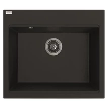 Laveo TAU egymedencés mosogató, matt fekete