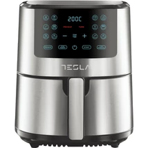 TESLA AF501BX air fryer, 5 L, 1300W, Digitális panel, 12 program, Rozsdamentes acél