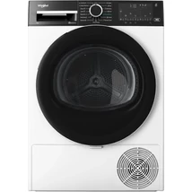 WHIRLPOOL WPB8XWBSEE Hőszivattyús szárítógép Inverter motorral, IronTouch gőztechnológiával és HomeWhiz távoli eléréssel, "B" , 8kg , nagy digitális kijelző,  6. Érzék PrecisionDry funkció. Dobvilágítás. Steam Refresh gőzfrissítés