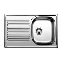 BLANCO TIPO 45 S Compact, mosogatótálca, natúr rozsdamentes acél, excenter nélkül