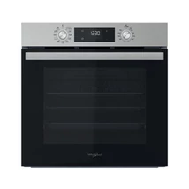 Whirlpool OMR58CU1SX Beépíthető elektromos sütő, "A+" , inox készülékszín, Katalitikus panel, süllyeszthető kezelőgombok, digitális kijelző, finoman csukodó sütőajtó, Teleszkópos sütősín, 71 liter